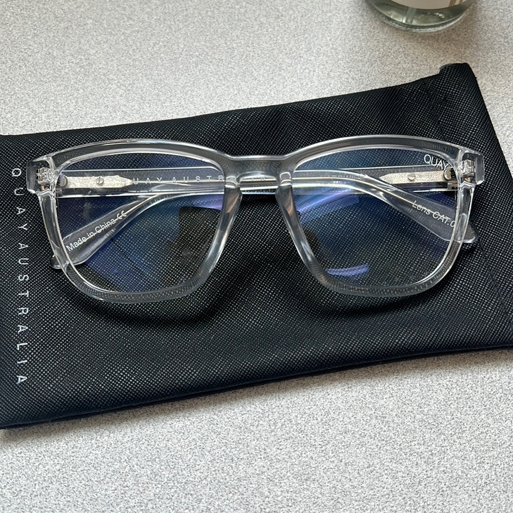 Quay Blue Light clear glasses